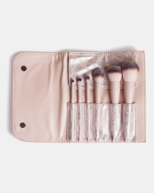 Zestaw pędzli do makijażu w etui Silver